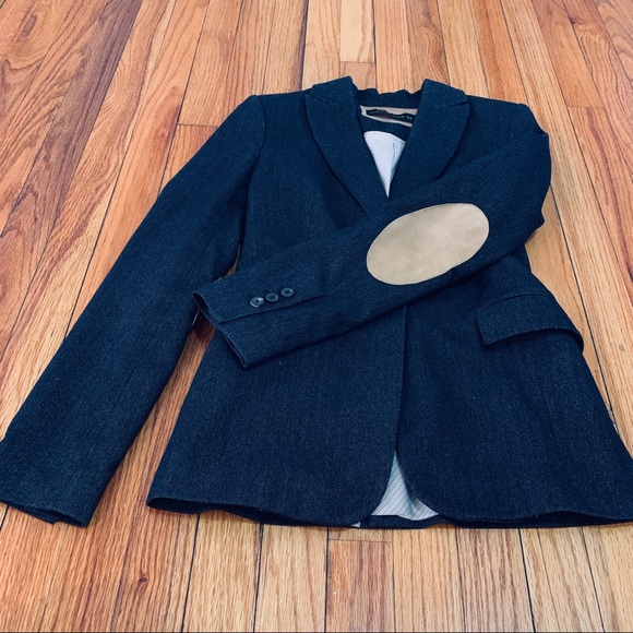 zara navy blue blazer